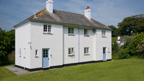 The exterior and garden at 1 Coleton Barton, Kingswear, Devon